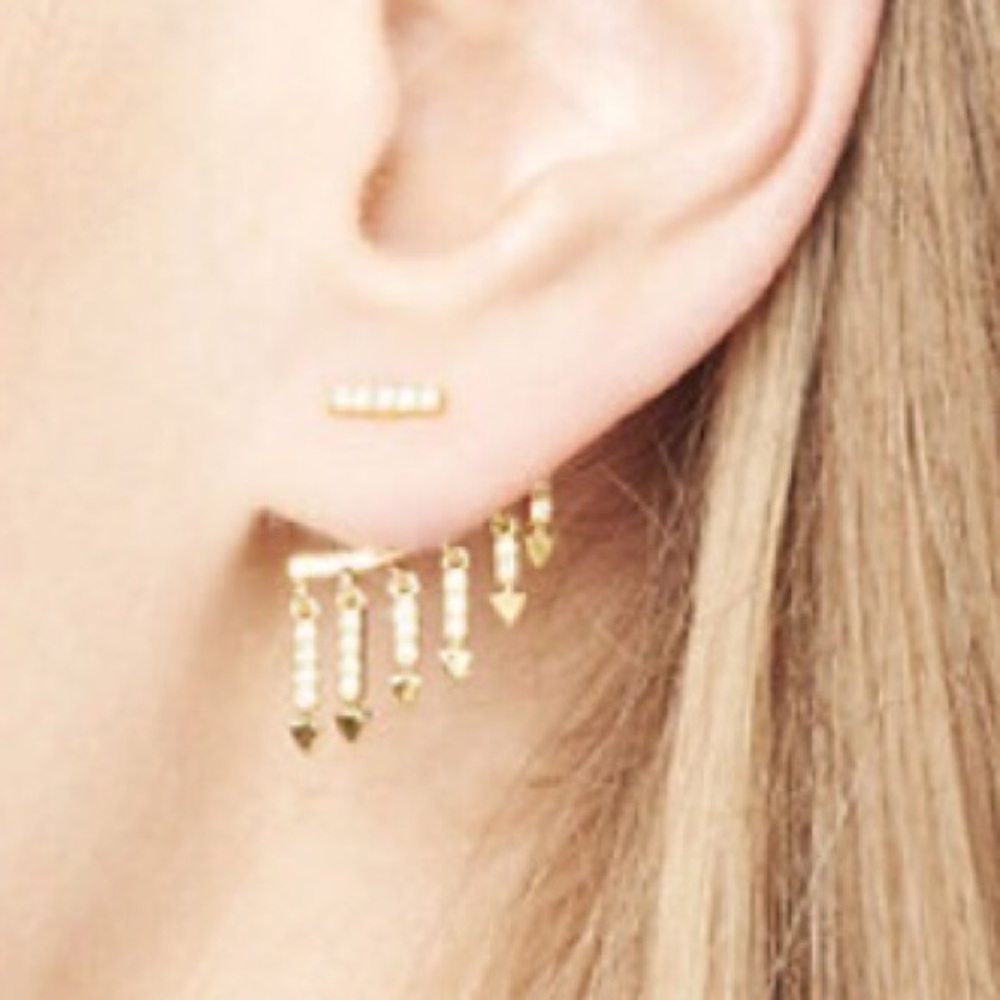 ❗️SALE❗️Stella Dot Annex earrings post jackets New